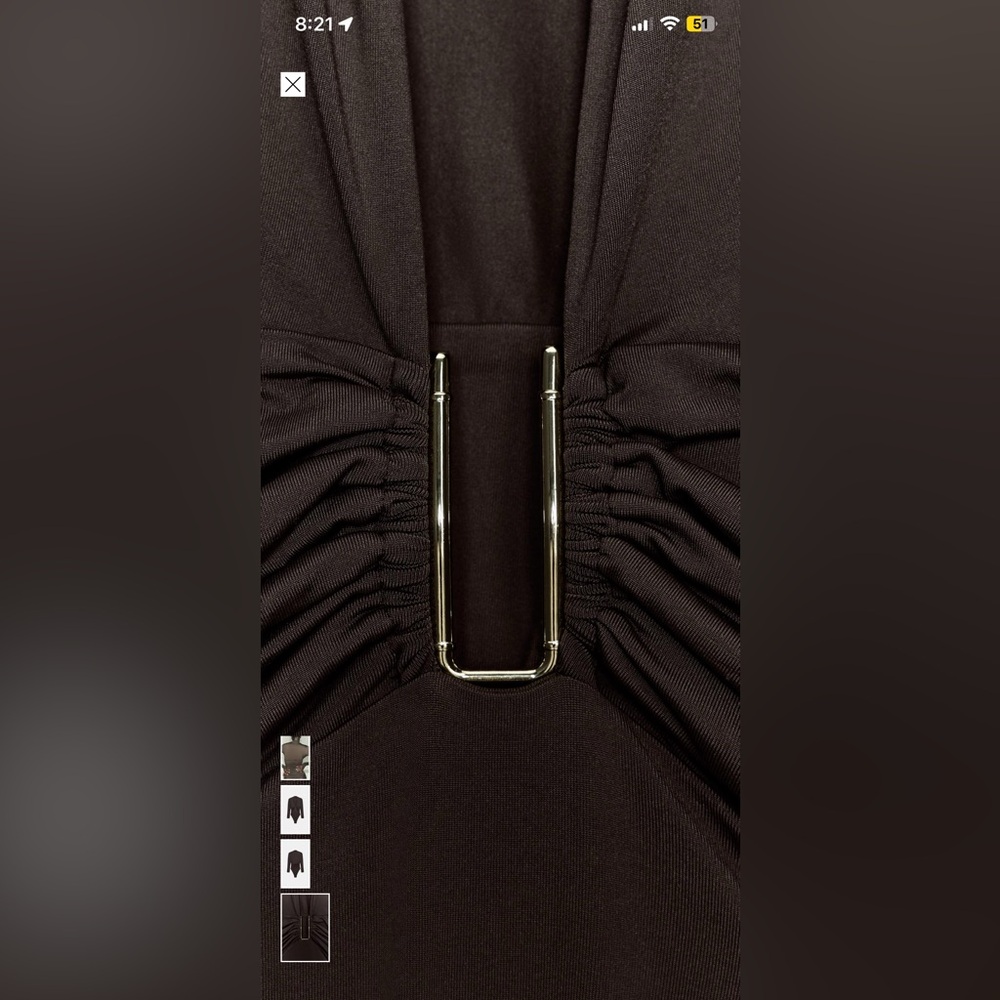 Zara draped polyamide bodysuit - Picture 4 of 7